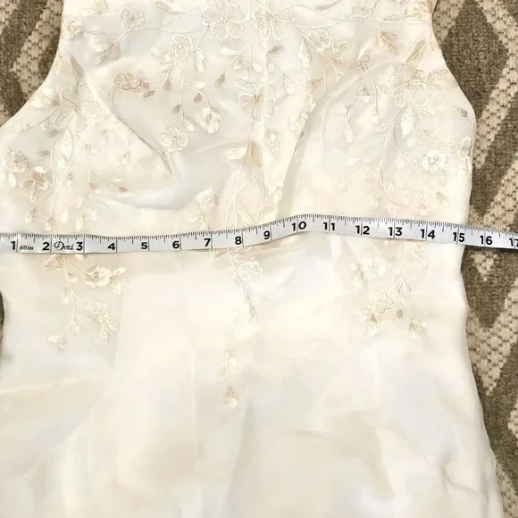 Venus White Embroidered 2pc Wedding Dress 12